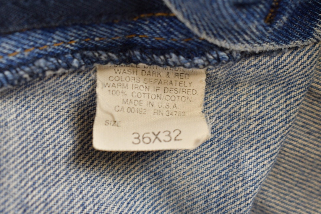 Vintage 1980s LEE Blue Jeans Size 34 x 30