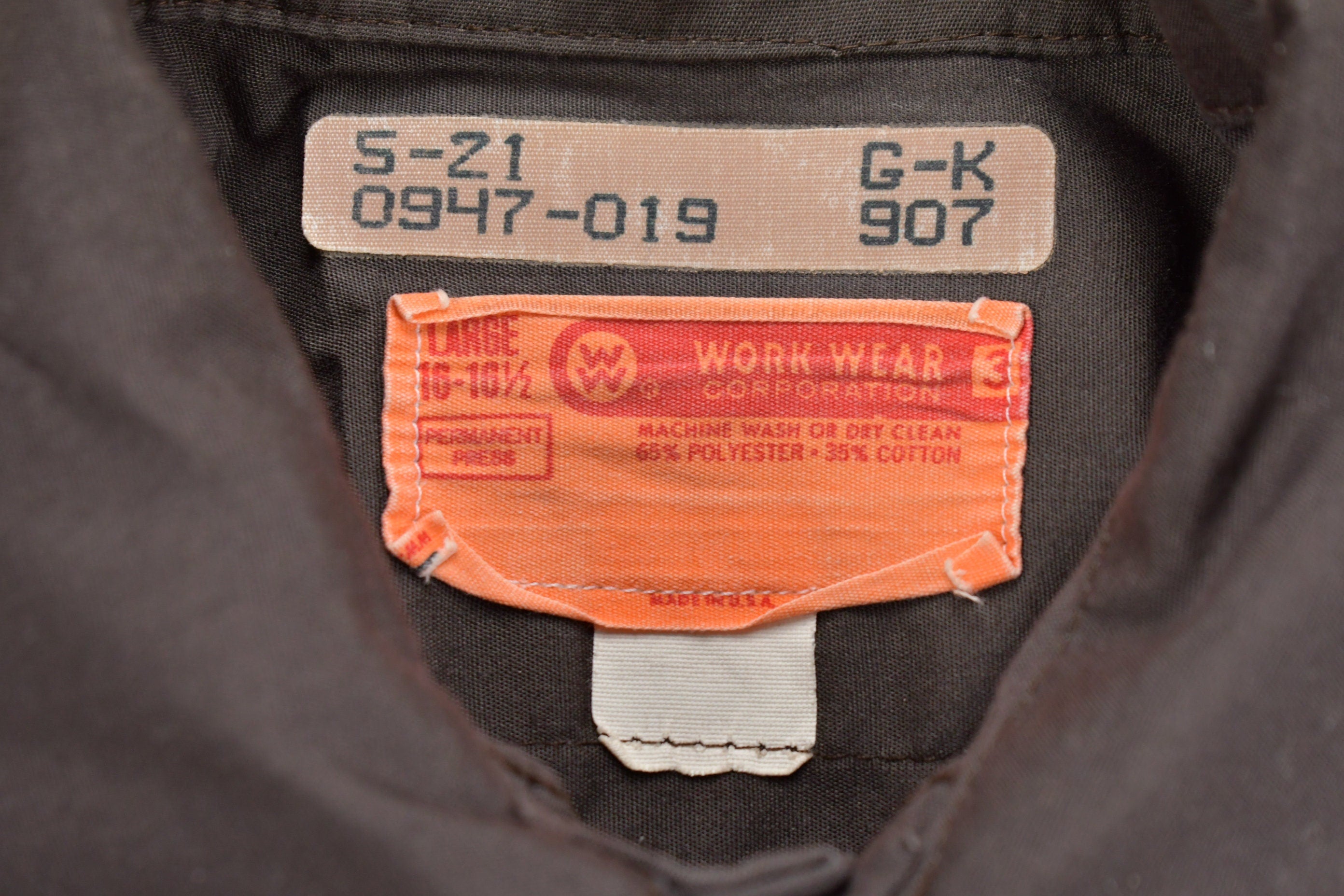 Vintage 1980s Workwear Corporation Button Up Shirt