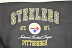 Vintage 1990s Pittsburgh Steelers Pro Player NFL Crewneck Sweatshirt Men's L