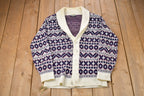 Vintage 1980s Aztec Print Knitted Sweater