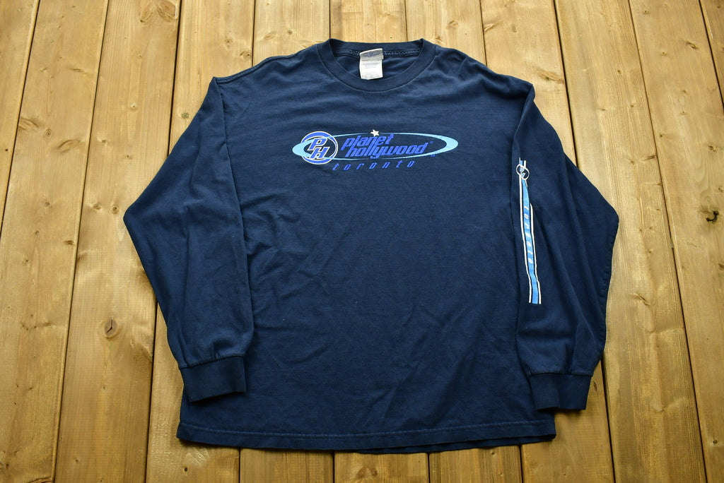 Vintage 1998 Planet Hollywood Toronto Longsleeve T-Shirt