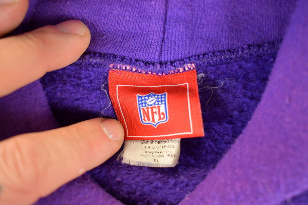 Vintage 1990s Minnesota Vikings NFL Hoodie Sweatshirt Men's XL