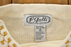 Vintage 1990s P Galli Knit Cute Teddy Bear Crewneck Sweater Women's M