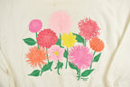Vintage 1980s Morning Sun Floral Graphic Collared Sweatshirt