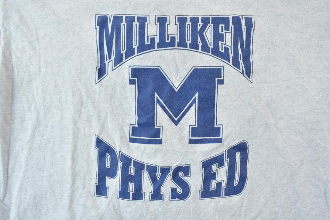 Vintage 1990s Milliken Phys Ed Big M Souvenir T-Shirt