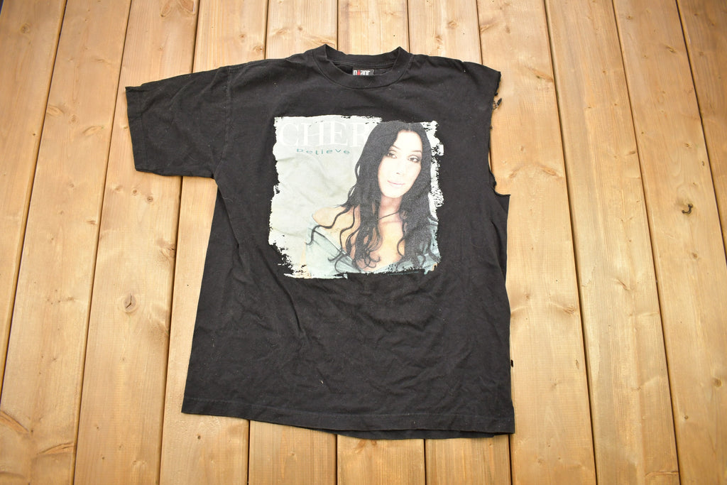 Vintage 1999 Cher Believe Tour Chopped Band T-shirt