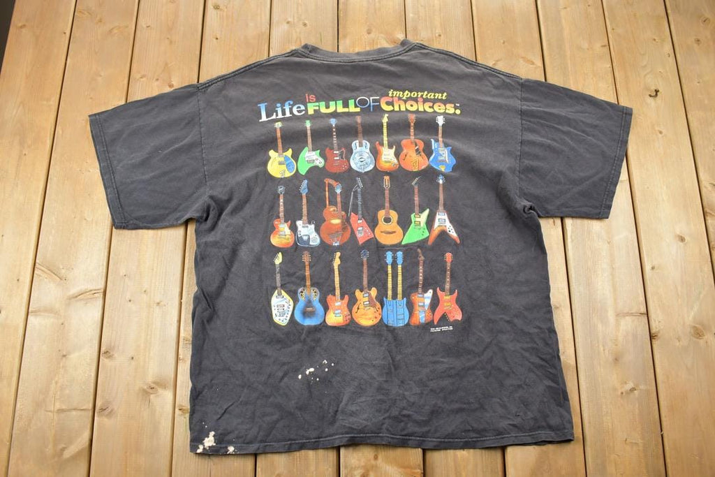 Vintage 1990s Souvenir Guitar Choices T-Shirt