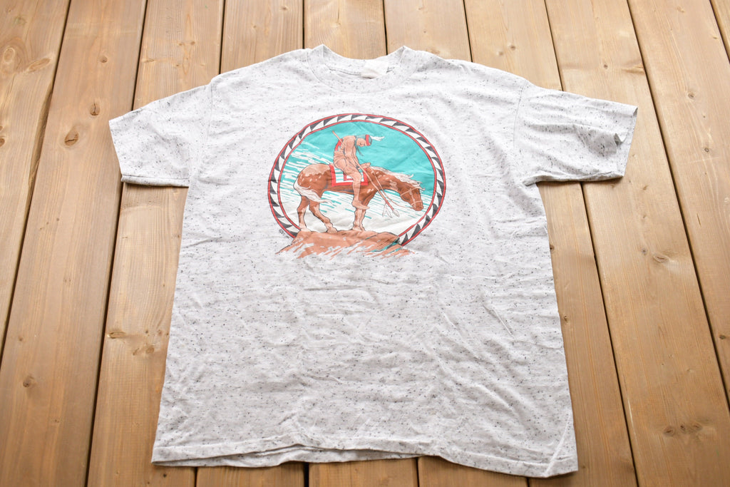 Vintage 1990s First Nations Indigenous Graphic T-Shirt