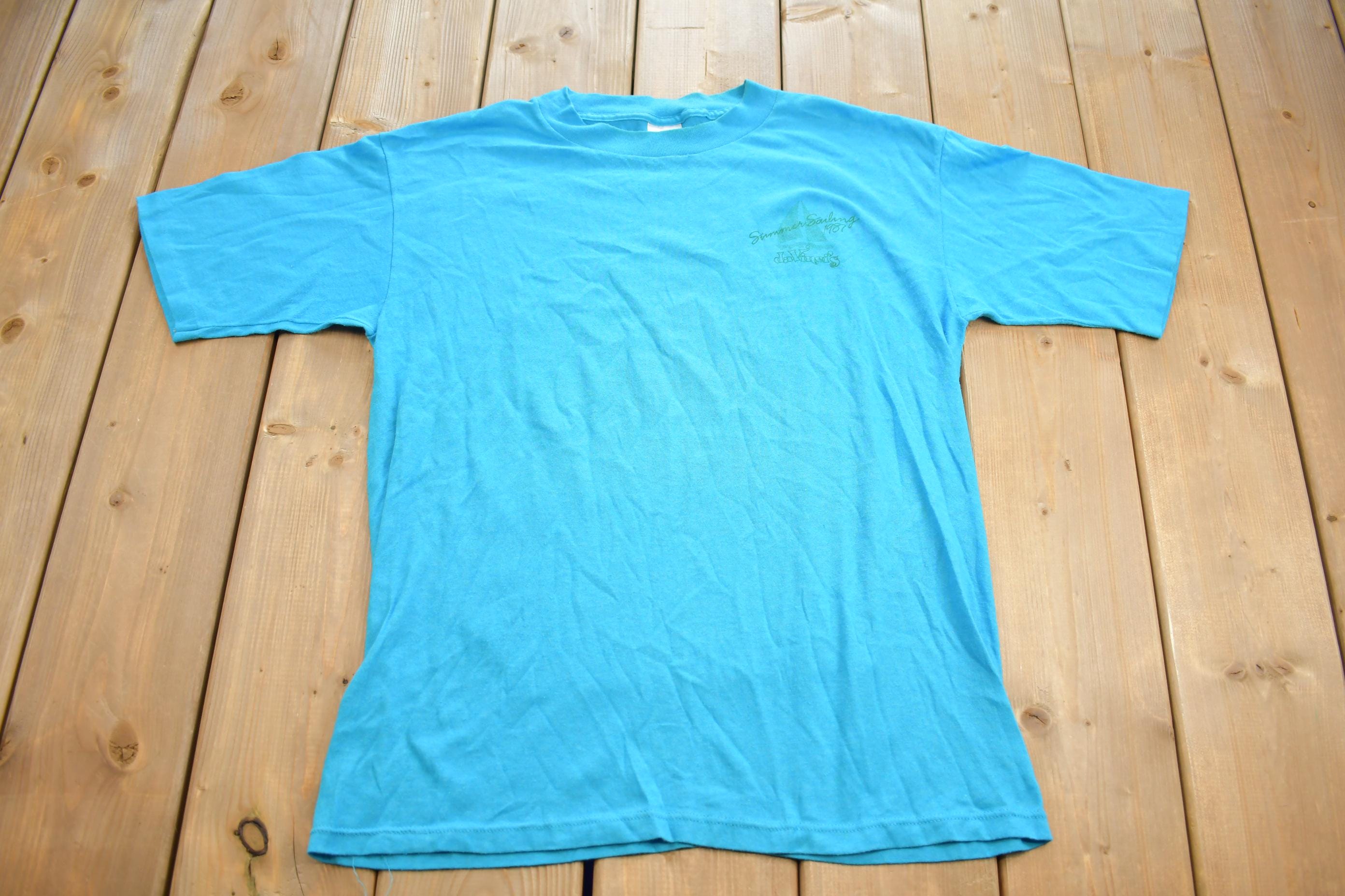 Vintage 1987 Summer Sailing Davinci's Souvenir T-Shirt