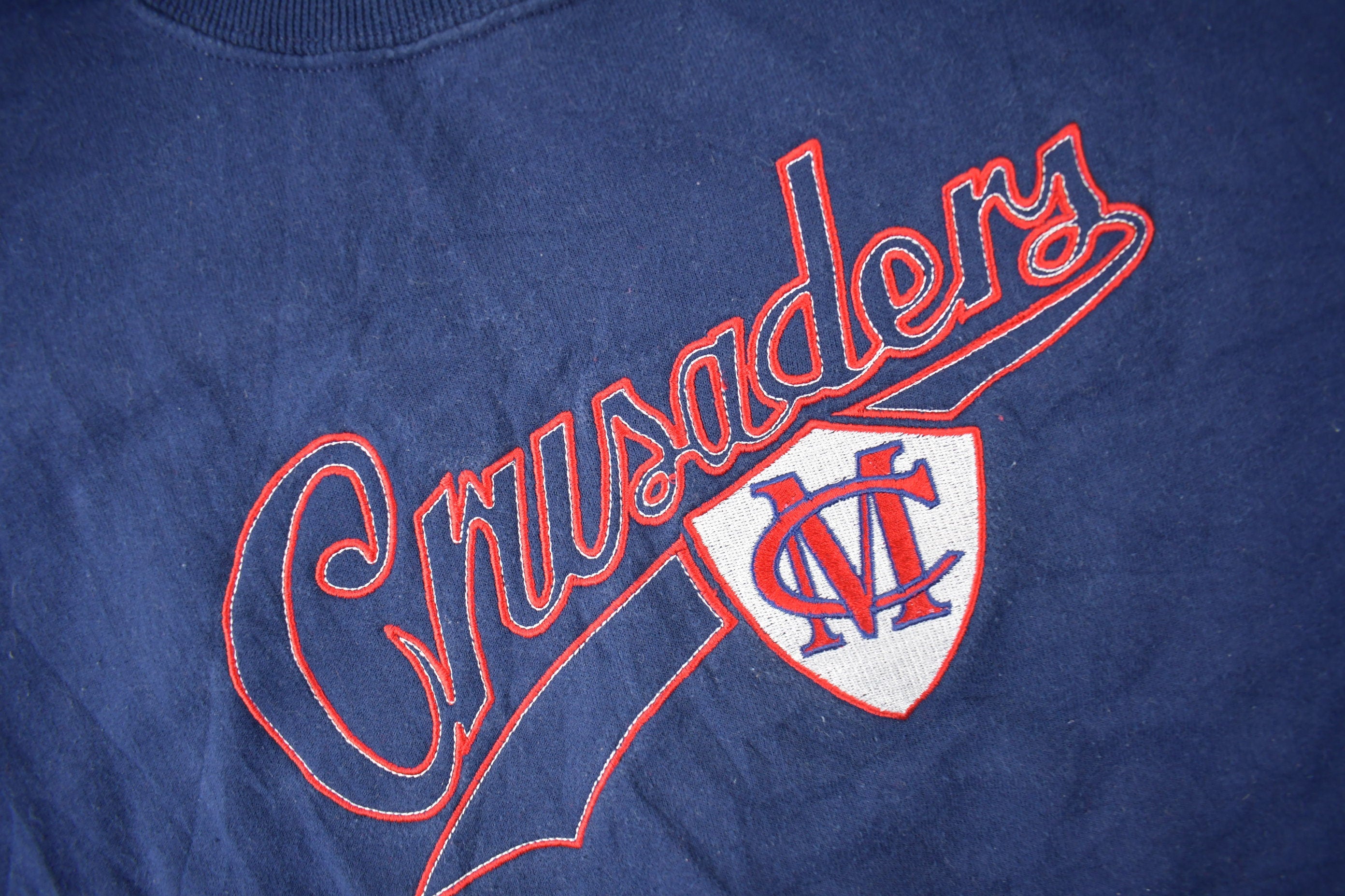Vintage 1990s MC Crusaders Embroidered Crewneck Sweatshirt Size Large