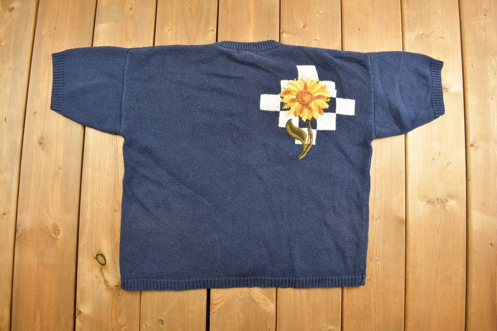 Vintage 1990s I.K.L Knitted Cardigan Sweater