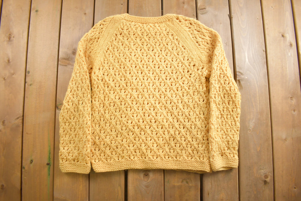 Vintage 1980s Chunky Knit Crewneck Sweater