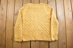 Vintage 1980s Chunky Knit Crewneck Sweater