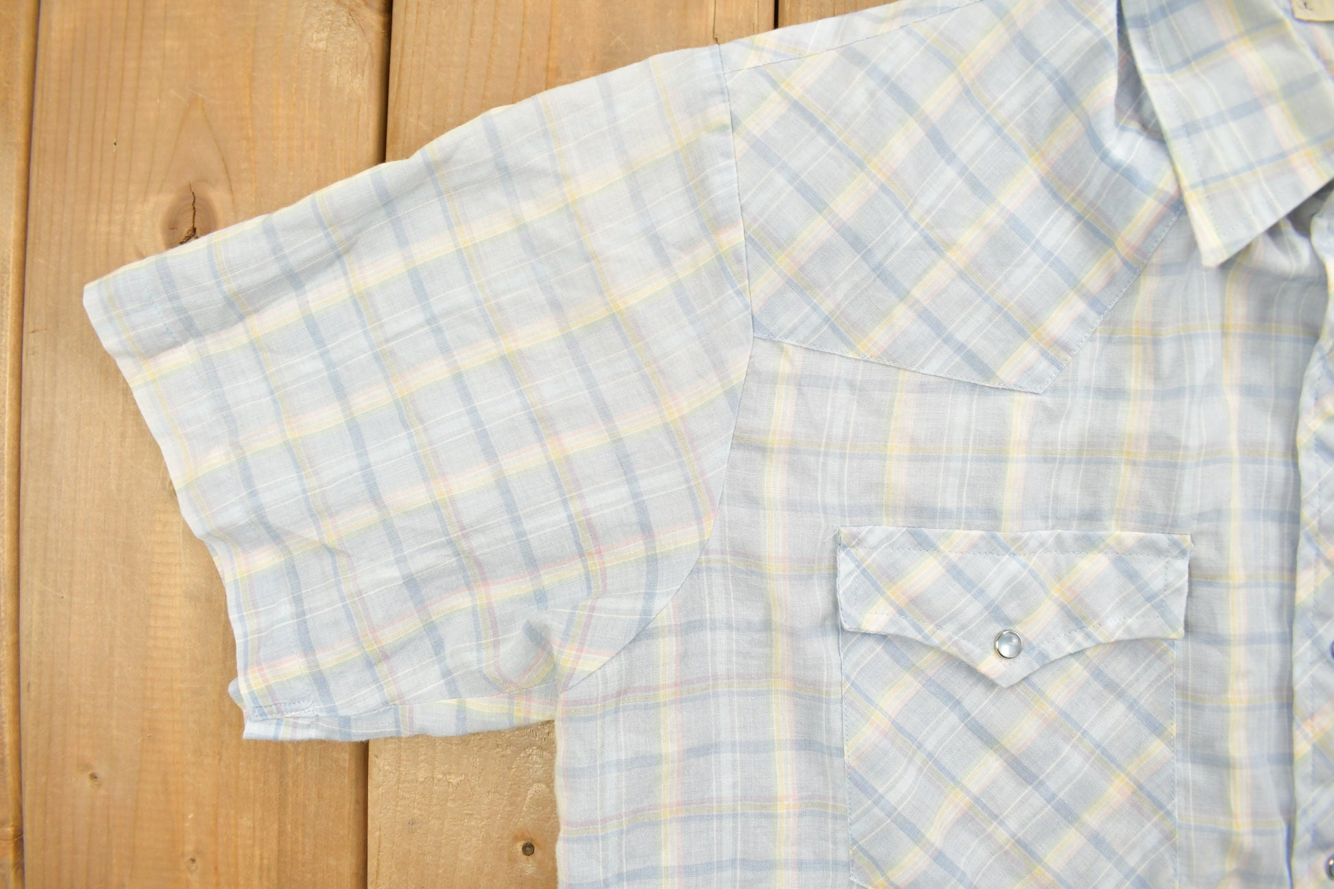 Vintage 1990s Roebucks Flannel Button Up Shirt / 1990s Button Up / Vintage Flannel / Plaid Shirt / Button Down / Western / Casual