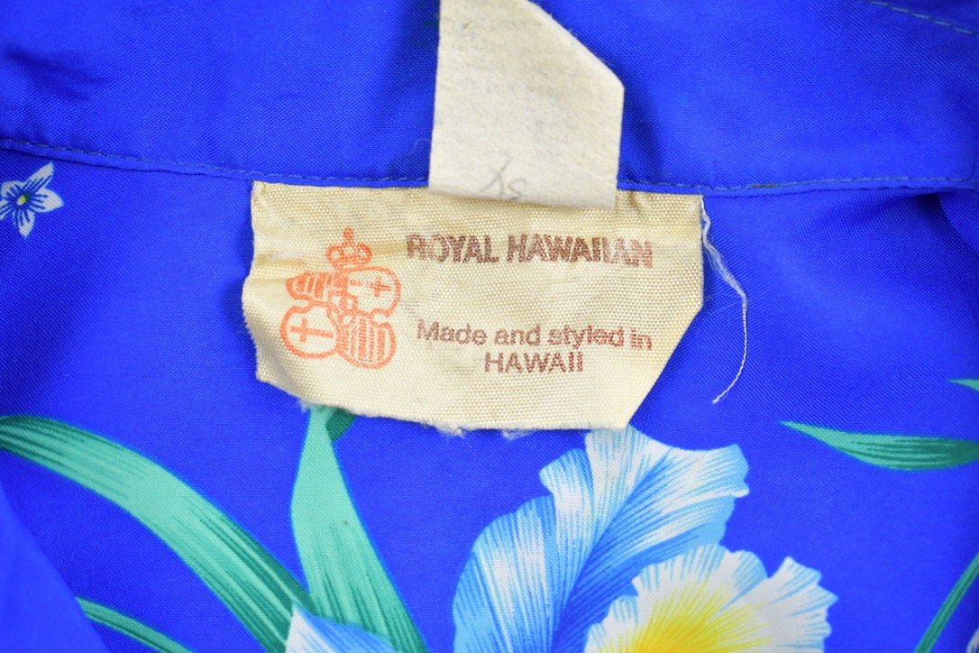 Vintage 1980s Royal Hawaiian Short Sleeve Button Up Shirt