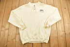 Vintage 1990s Outfit USA Quarter Button Sweatshirt