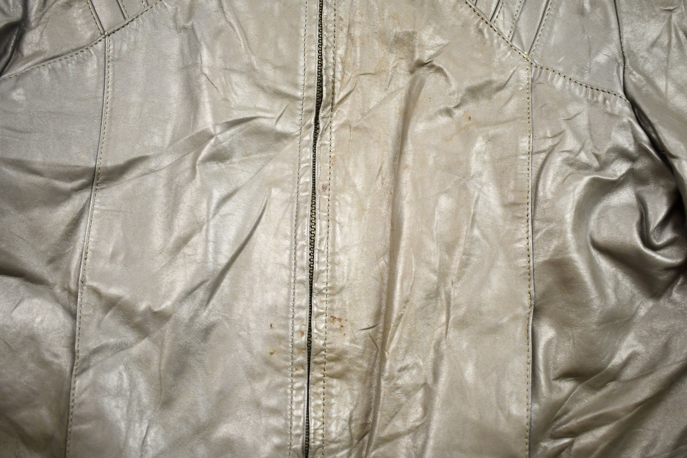 Vintage 1980s Leather Motorcycle Jacket