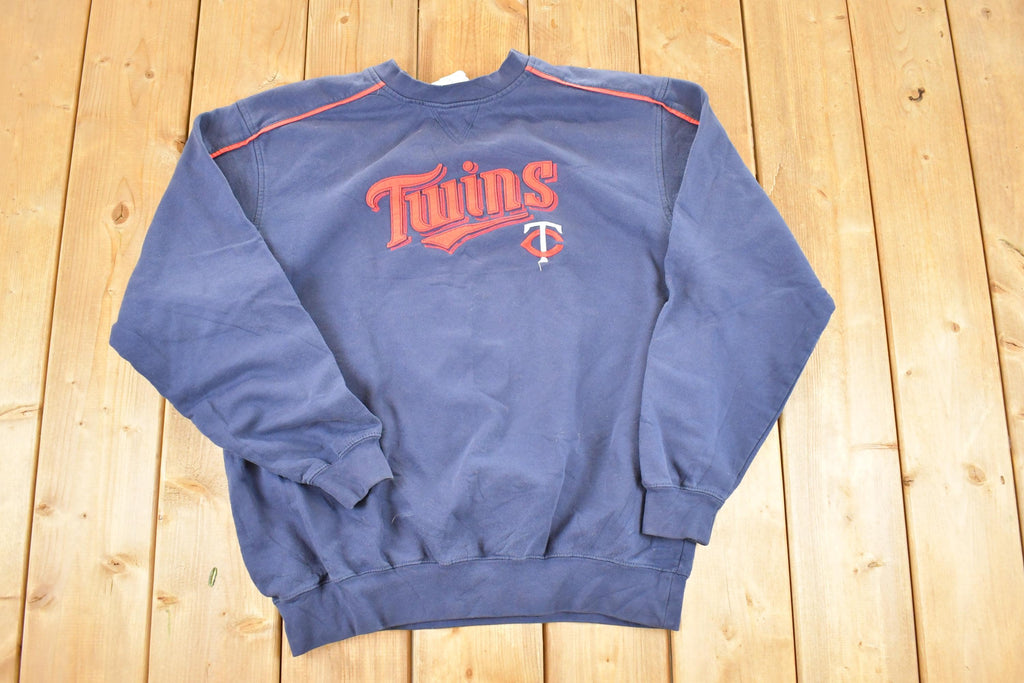 Vintage 1990s Minnesota Twins Majestic MLB Crewneck Sweatshirt Men's L