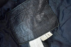 Vintage 1990s Pelle Cuir Leather Fringed Jacket