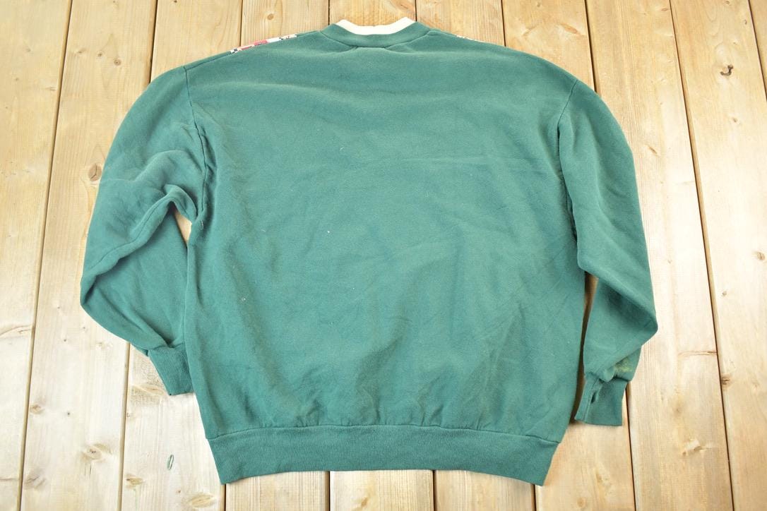 Vintage 1990s Farm Fresh Double Collar Crewneck Sweatshirt Mens XL