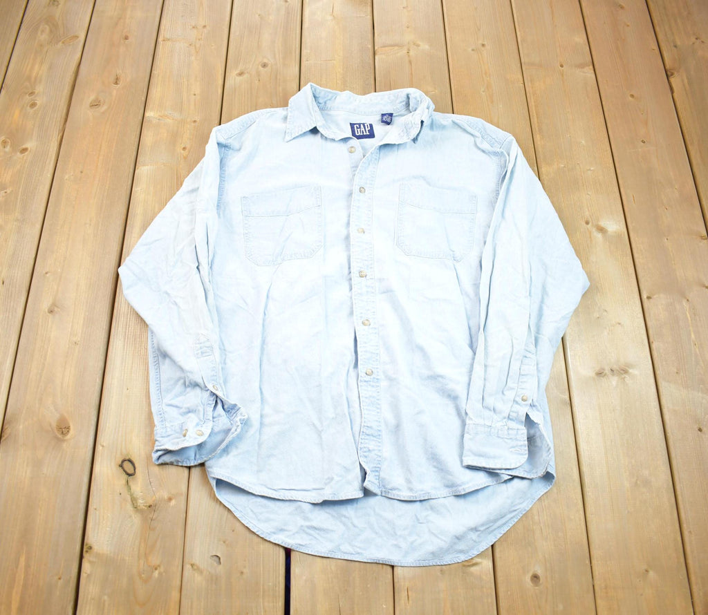 Vintage Y2k GAP Denim Button Up Shirt