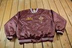 Vintage 1990s Hartwell Religious Satin Bomber Jacket