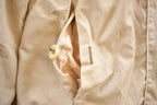 Vintage 1990s Freddi Gail International Beige Satin Bomber Jacket