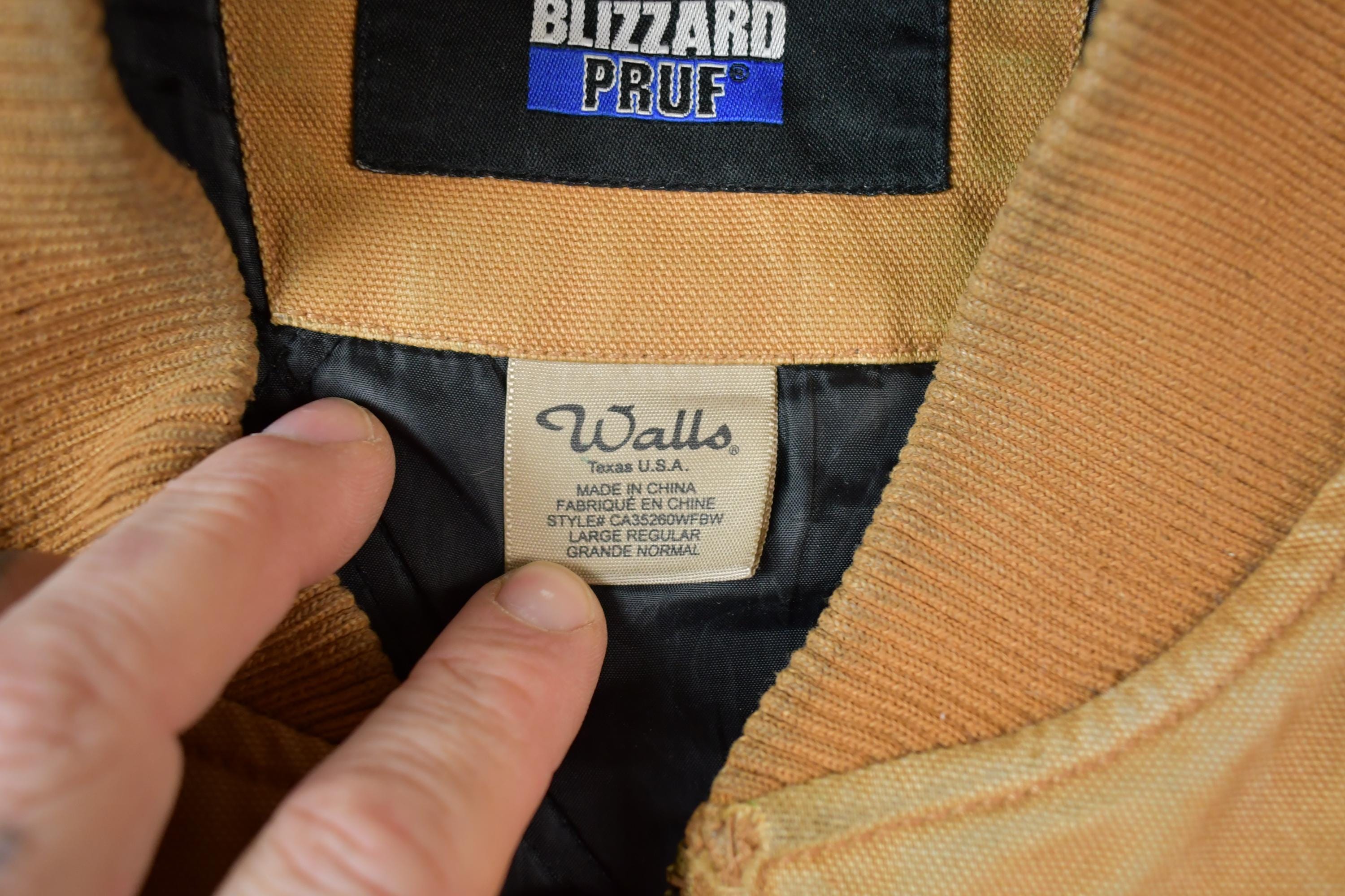 Vintage 1990s Distressed Walls Blizzard Pruf Blanket Lined Vest Made In USA
