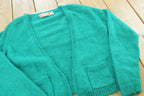 Vintage 1980s Worthington Knit Mohair Cardigan Sweater Womens M /