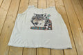 Vintage 1990s Single Stitch Indigenous Wolf Graphic Tank Top