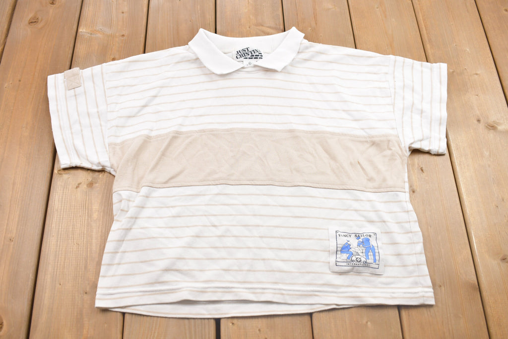 Vintage 1990s Fancy Sailor Collared T Shirt