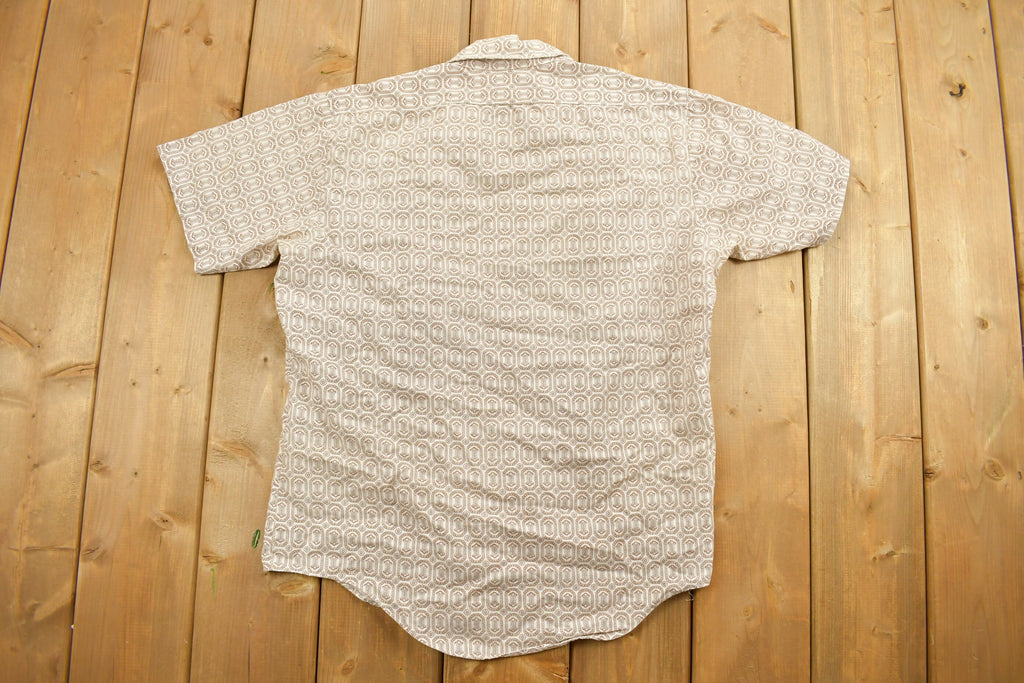 Vintage 1990s Open Collared Abstract Shirt