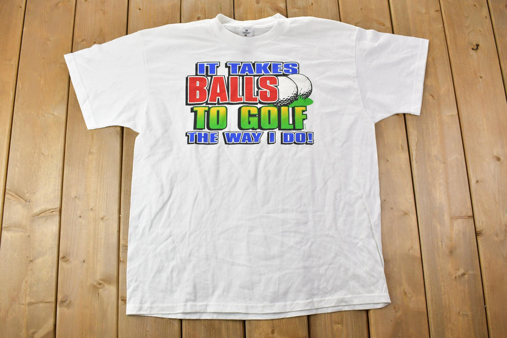 Vintage 1990s Golfing Graphic T-Shirt