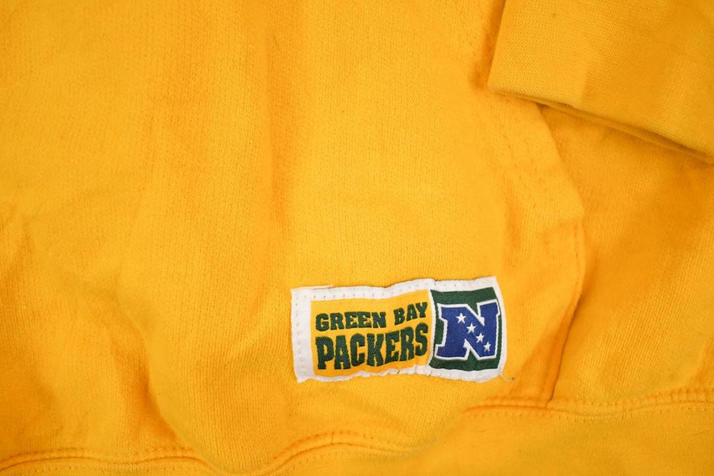 Vintage 1990s Green Bay Packers Embroidered NFL Hoodie Sweatshirt Mens XXL