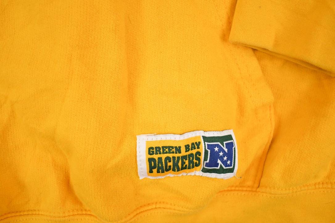 Vintage 1990s Green Bay Packers Embroidered NFL Hoodie Sweatshirt Mens XXL