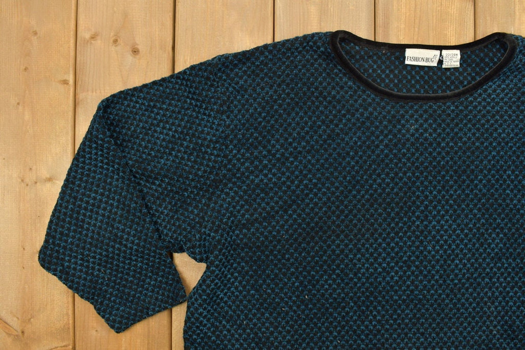 Vintage 1990s Fashion Bug Knit Crewneck Sweater