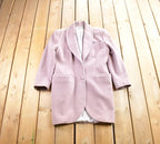 Vintage 1980s Chiara Boni Lavender Wool Button Up Jacket Size 44