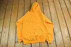 Vintage 2000s Champion Blank Yellow Hoodie Sweatshirt Men's Medium