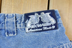 Vintage 1990s Kikwear American Made Wide Leg Denim Jeans Size 30x28