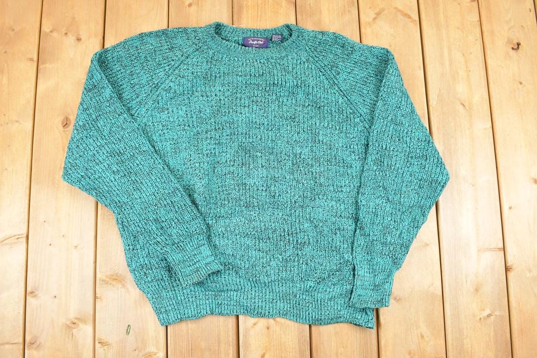 Vintage 1990s Pacific Club Knit Sweater Men's L