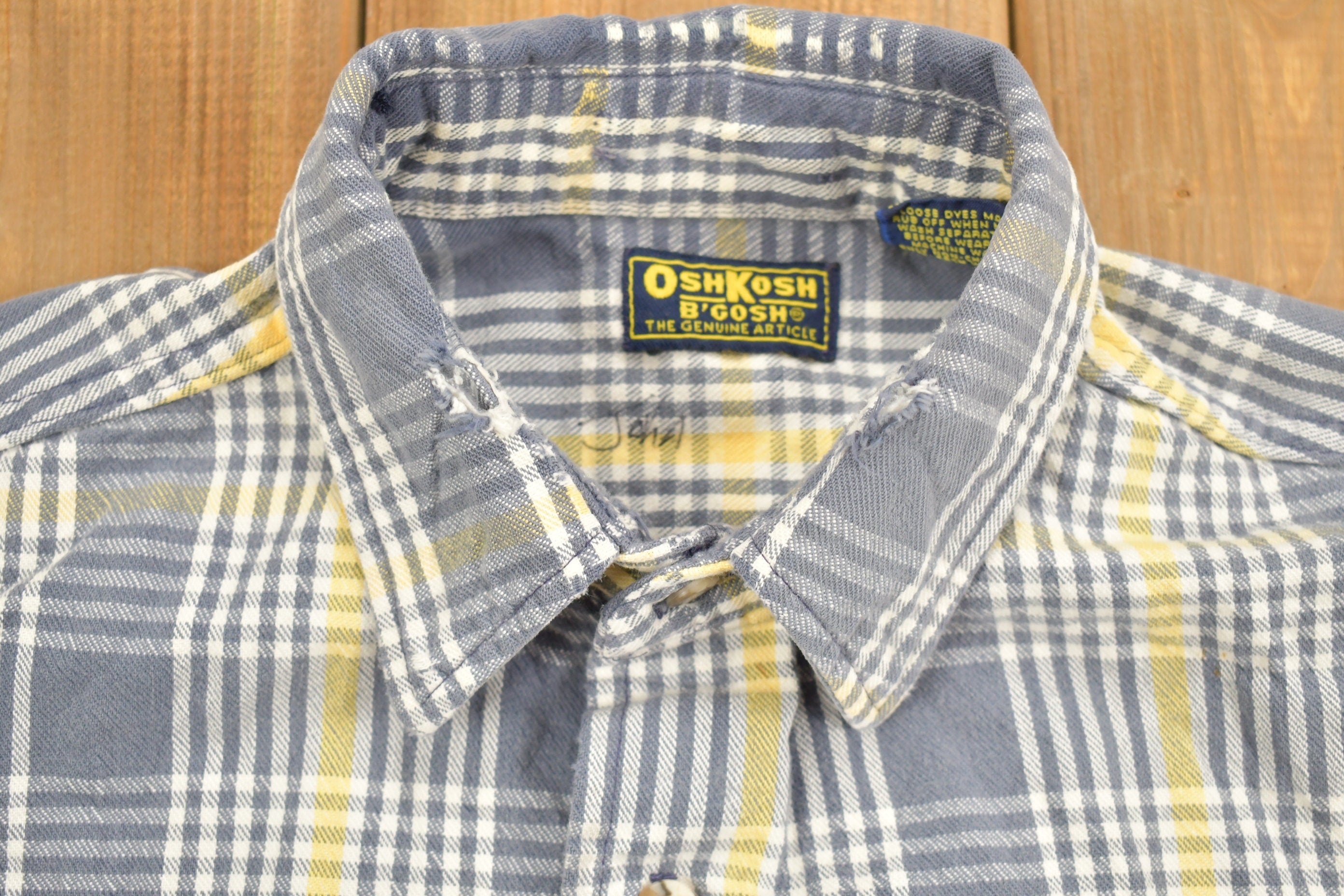 Vintage 1990s OshKosh Plaid Button Up Shirt