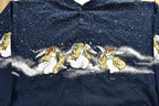 Vintage 1990's Angel Graphic Quarter Button Sweatshirt