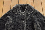 Vintage 1980s Elegant Design Faux Fur Coat