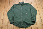 Vintage 1990s Tommy Hilfiger Blank Button Up Shirt  1990s Button Up  Vintage Flannel  Basic Button Up  Vintage Tommy Hilfiger