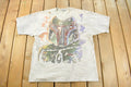 Vintage 1997 Star Wars Boba Fett Liquid Blue All Over Print Tie Dye T-Shirt Men's XL