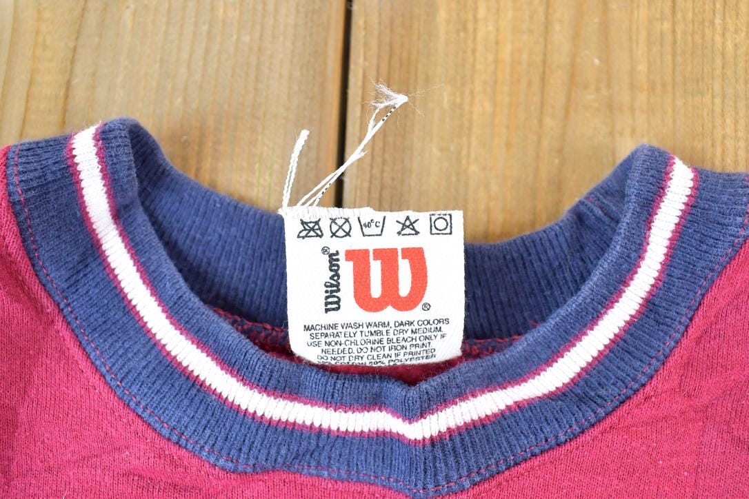 Vintage 1990s Wilson Embroidered Crewneck Sweatshirt