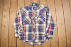 Vintage 1990s Sandy River Plaid Flannel Button Up Shirt