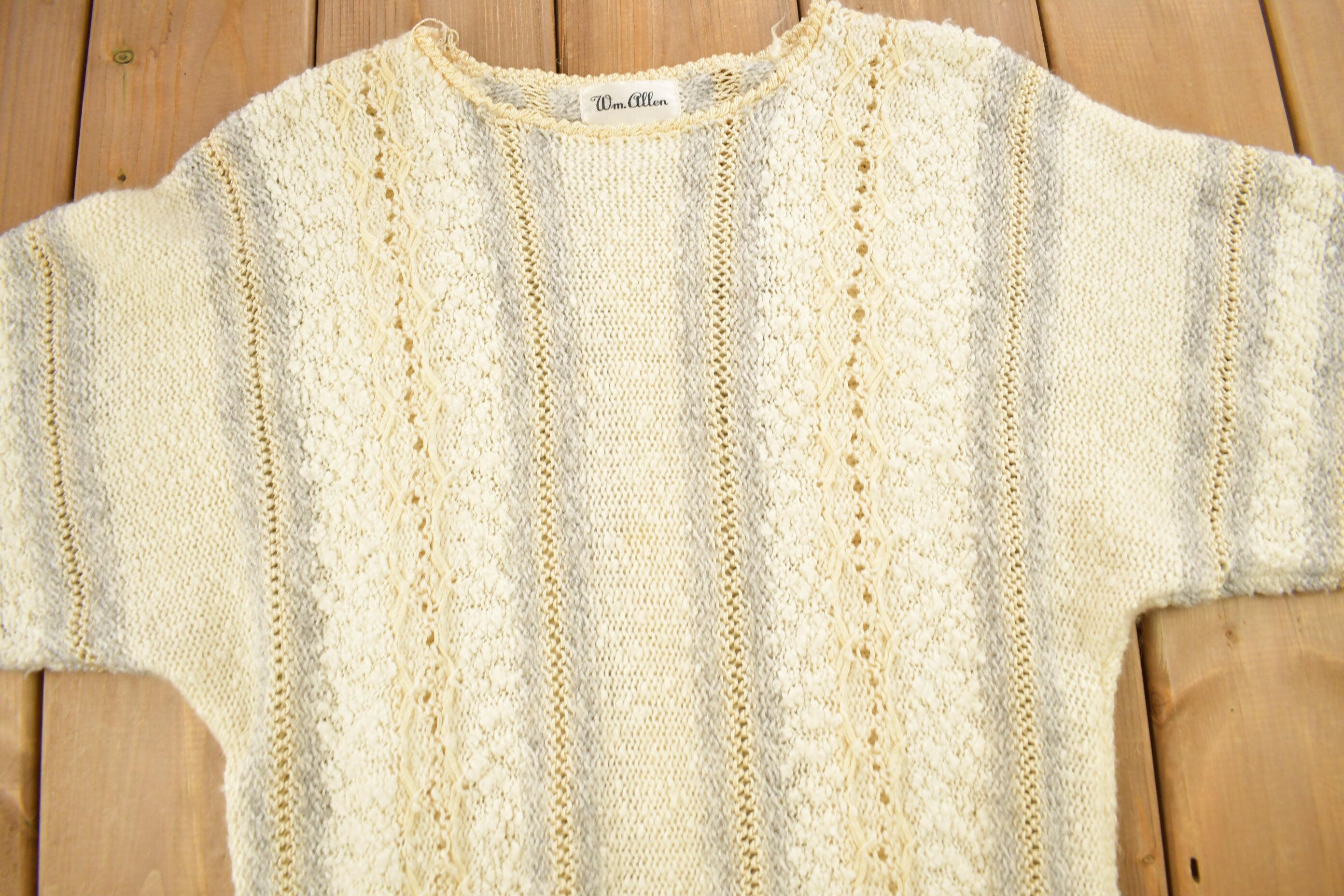 Vintage 1990s W.M Allen Knitted Women's Crewneck Sweater