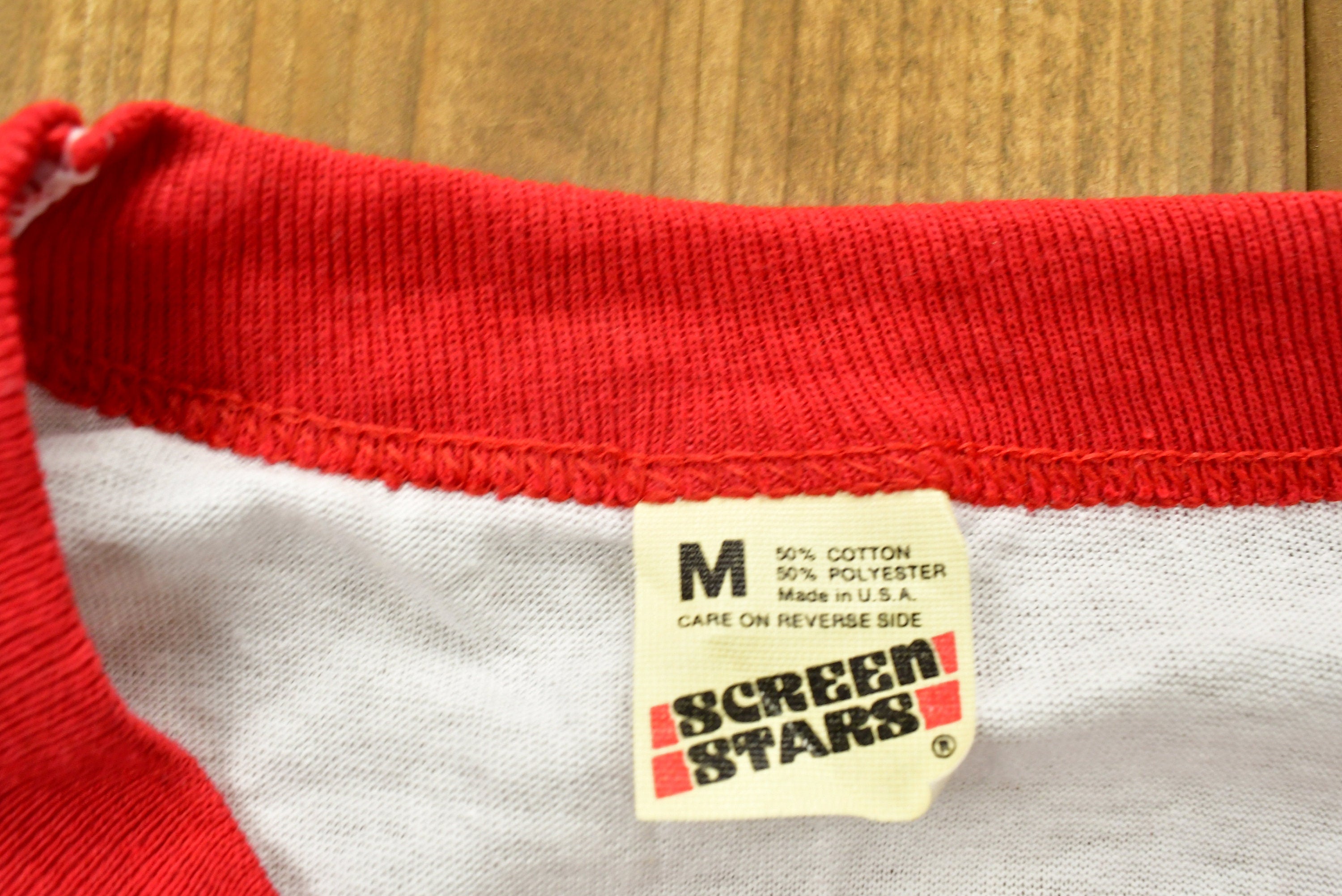 Vintage 1980s University Of Indiana Hoosiers Ringer T-Shirt