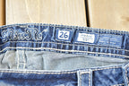 Vintage Y2K Miss Me Bedazzled Mid Rise Jeans Size 26x32